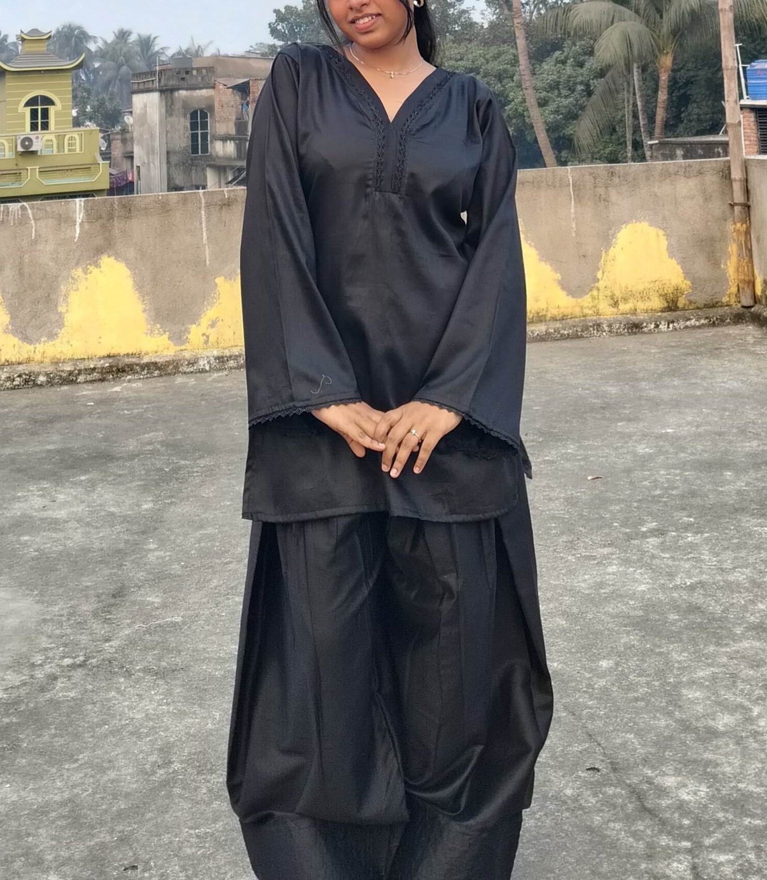 Black Farshi Salwar Kameez